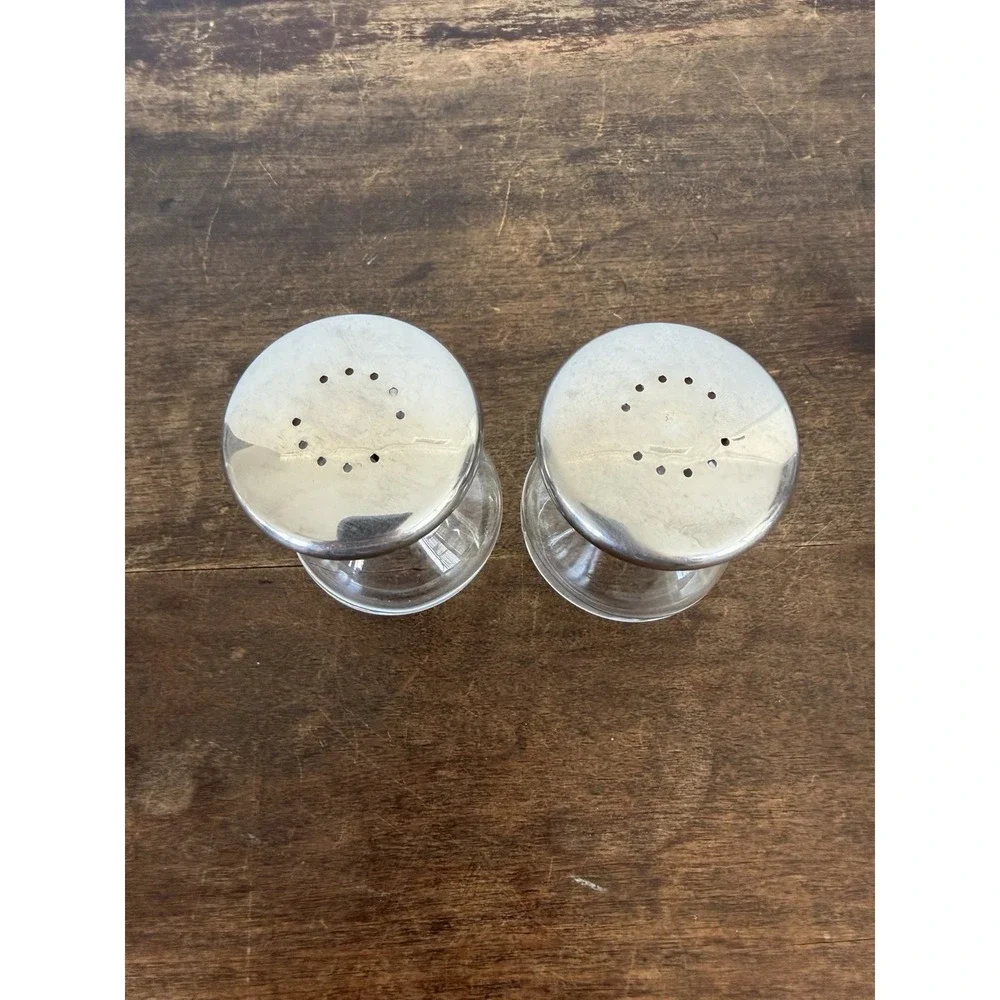 Vintage Mid-Century Nelson Cornelius Hourglass Bauhaus Salt & Pepper Shakers Set